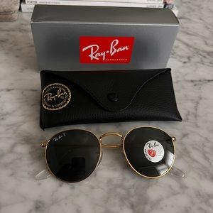 Ray-Ban Round Metal Sunglasses Polarized - NEW - RB3447